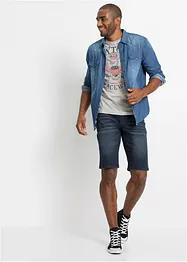 Strečové džínové bermudy, Slim Fit, bonprix