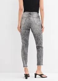 Džíny Mom s obnošenými efekty, High Waist, bonprix