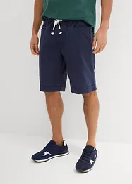 Bermudy bez zapínání, ze směsi lnu, Regular Fit, bonprix