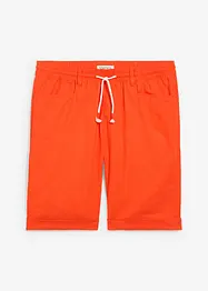 Bermudy bez zapínání, ze směsi lnu, Regular Fit, bonprix