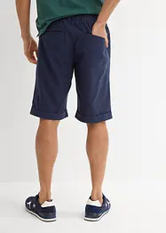 Bermudy bez zapínání, ze směsi lnu, Regular Fit, bonprix