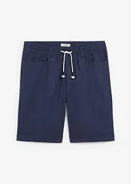 Bermudy bez zapínání, ze směsi lnu, Regular Fit, bonprix