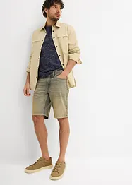 Džínové bermudy Dirty Washed, Regular Fit, bonprix