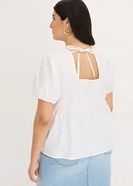 Halenka s nabíranými rukávy a knoflíky, bonprix
