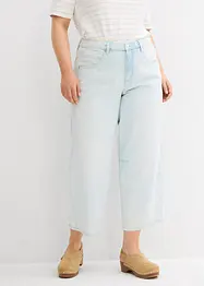 Balónové džíny Mid Waist, Super Soft, zkrácené, bonprix