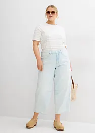 Balónové džíny Mid Waist, Super Soft, zkrácené, bonprix