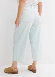 Balónové džíny Mid Waist, Super Soft, zkrácené, bonprix