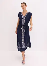 Boho midi šaty s výšivkou, bonprix
