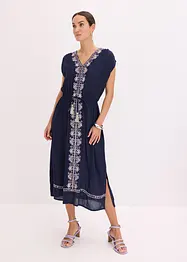Boho midi šaty s výšivkou, bonprix