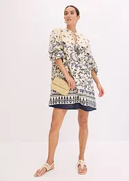 Krátké boho šaty se vzhledem lnu, bonprix