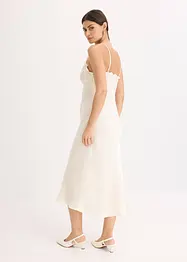 Dlouhé šaty ze splývavého saténu, bonprix