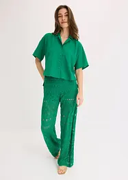 Oversize košilová halenka, bonprix