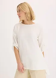 Halenka se strukturou a krajkovým pásem, bonprix