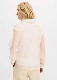 Transparentní halenka se strukturou, bonprix