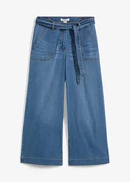 Zkrácené džíny Wide Leg, High Waist, pohodlný pas, bonprix