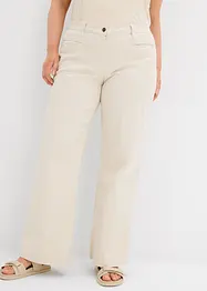Džíny, Wide Leg, Mid Waist, pohodlný pas, bonprix