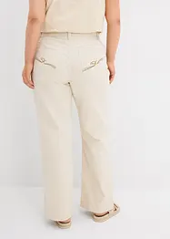 Džíny, Wide Leg, Mid Waist, pohodlný pas, bonprix