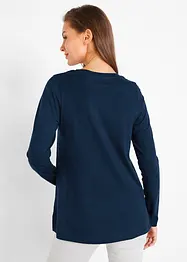 Triko s dlouhým rukávem, z čisté bavlny, bonprix
