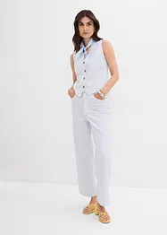 Džíny Wide Leg, High Waist, zkrácené, bonprix