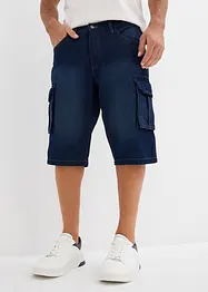 Dlouhé džínové cargo bermudy, Relaxed Fit, bonprix