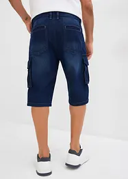 Dlouhé džínové cargo bermudy, Relaxed Fit, bonprix