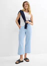 Kalhoty Culotte z bavlněného mušelínu, bonprix