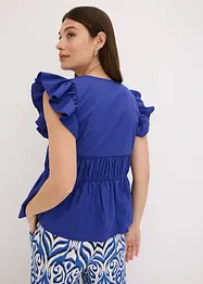 Halenka s vázačkami, z čisté bavlny, bonprix