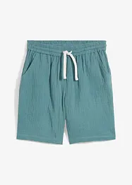 Šortky bez zapínání, ze vzdušného mušelínu, Loose Fit, bonprix