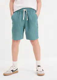 Šortky bez zapínání, ze vzdušného mušelínu, Loose Fit, bonprix