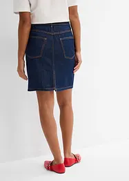 Džínová sukně Mid Waist, Low Stretch, bonprix