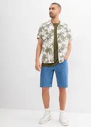 Košile s krátkým rukávem, Slim Fit, z viskózy, bonprix