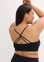 Bezešvý podprsenkový top Feel Comfort, s vykrojenými zády, bonprix