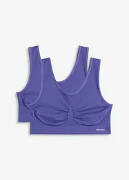Bezešvý podprsenkový top Feel Comfort (2 ks v balení), bonprix