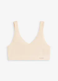 Bezešvý podprsenkový top Feel Comfort, žebrovaný, bonprix