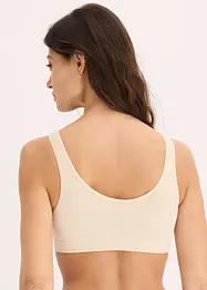 Bezešvý podprsenkový top Feel Comfort, žebrovaný, bonprix