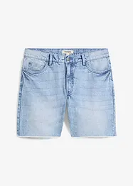Dlouhé džínové šortky s nezačištěnými okraji, Relaxed Fit, bonprix