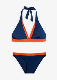 Bikiny s ramínkem kolem krku a výstřihem do V (2dílná souprava), bonprix
