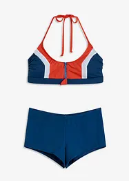 Bikiny s ramínkem kolem krku a zipem (2dílná souprava), bonprix