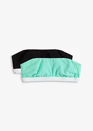 Bandeau podprsenka s organickou bavlnou (2 ks v balení), bonprix
