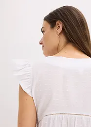Lehká oversize noční košile ze strukturované tkaniny, bonprix