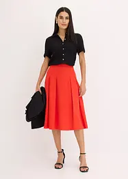 Skládaná sukně z měkké viskózové směsi, bonprix