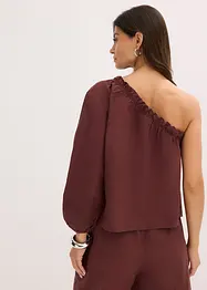 Halenka na jedno rameno, s podílem lnu, bonprix