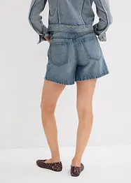 Džínové šortky, Mid Waist, nízký podíl streče, bonprix
