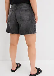Džínové šortky, Mid Waist, nízký podíl streče, bonprix
