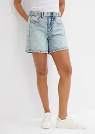 Džínové šortky, Mid Waist, nízký podíl streče, bonprix