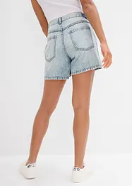 Džínové šortky, Mid Waist, nízký podíl streče, bonprix
