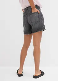 Džínové šortky, Mid Waist, nízký podíl streče, bonprix