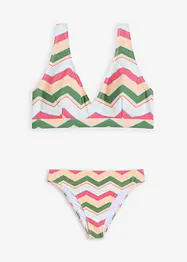 Bikiny s podprsenkovým topem, s výstřihem do V (2dílná souprava), bonprix