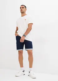 Teplákové džínové šortky, Regular Fit, bonprix