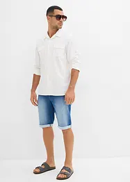 Bermudy z džínové teplákoviny, Relaxed Fit, bonprix
